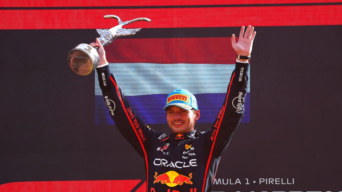 Max Verstappen comemora a vitória no GP da Itália de Fórmula 1 - Divulgação