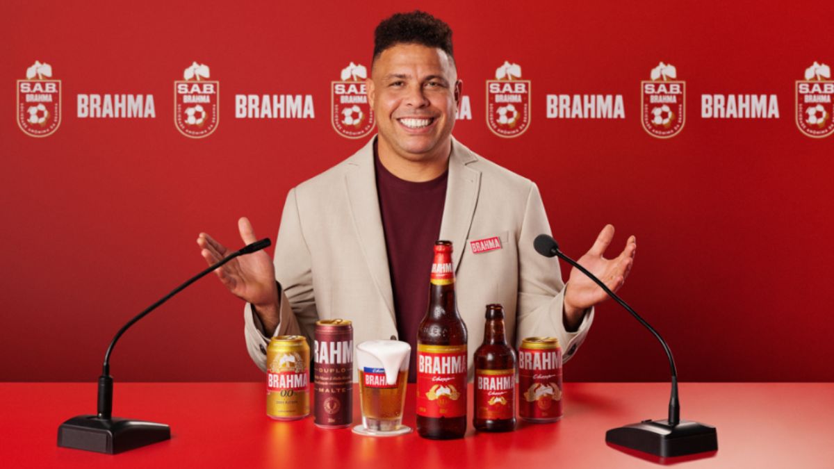 Ronaldo é embaixador da Sociedade Anônima Brahma - Divulgação