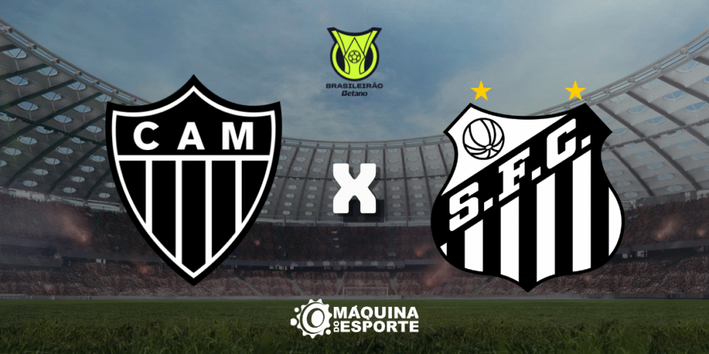 Atlético-MG x Santos: Onde assistir ao duelo da 23ª rodada do Brasileirão