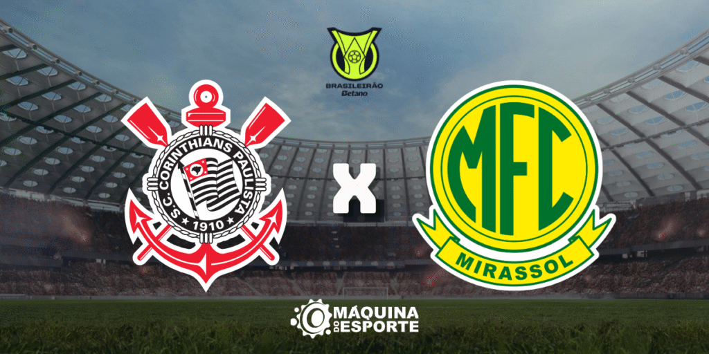Corinthians x Mirassol: Onde assistir à partida da 27ª rodada do Brasileirão