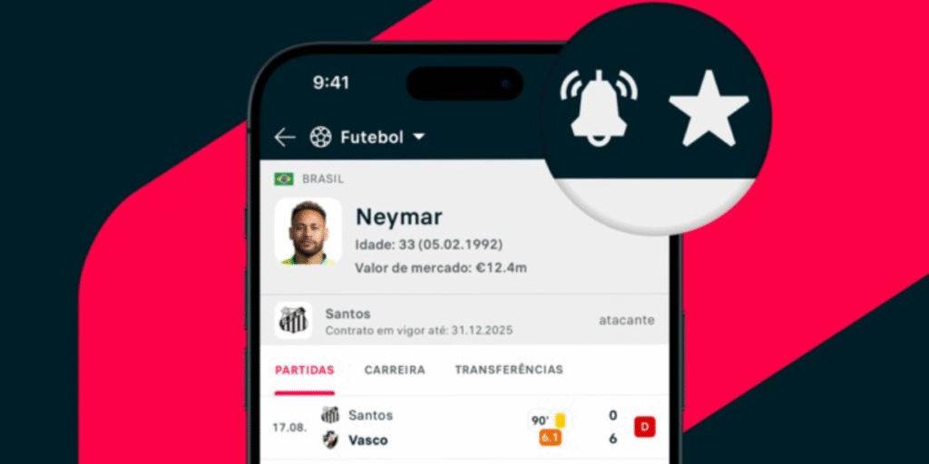 Flashscore lança ferramenta “Follow Player” após notar mudança no comportamento dos torcedores