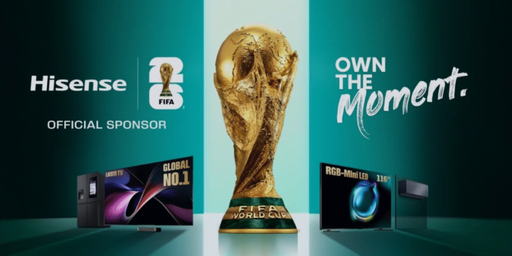 Hisense fecha patrocínio à Copa do Mundo de 2026