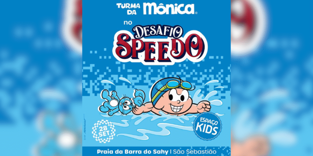 Speedo e Turma da Mônica fecham parceria voltada para o esporte e a educação
