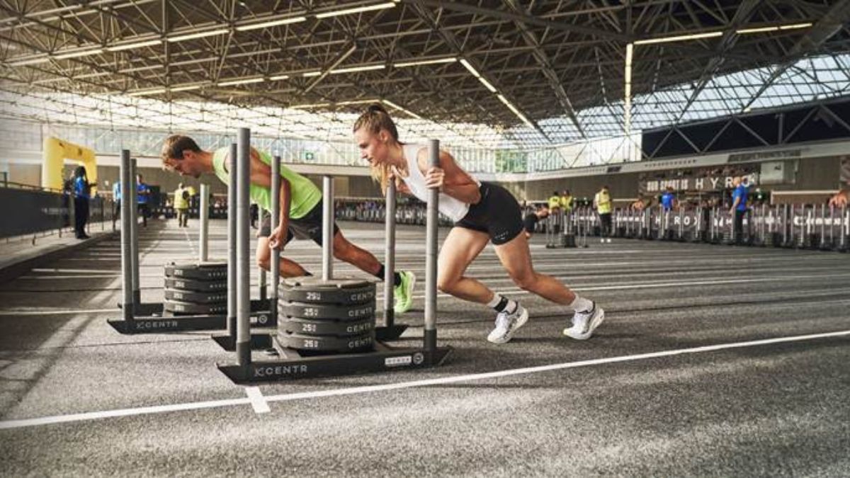 Atletas participam do Hyrox, o campeonato mundial de corrida fitness - Divulgação