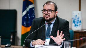 Regis Dudena, secretário de Prêmios e Apostas do Ministério da Fazenda (SPA/;MF) durante reunião - Washington Costa/MF