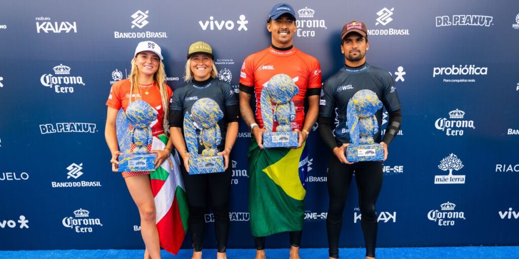 Banco do Brasil Saquarema Pro 2025 termina com títulos de Samuel Pupo e Yolanda Hopkins