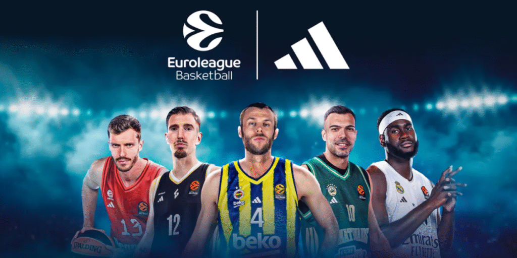 Adidas renova patrocínio à Euroliga, principal torneio de basquete da Europa, até 2029