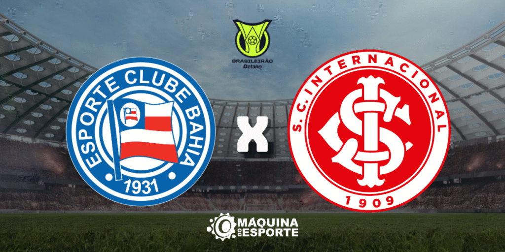 Bahia x Internacional: Onde assistir ao jogo adiado da 14ª rodada do Brasileirão