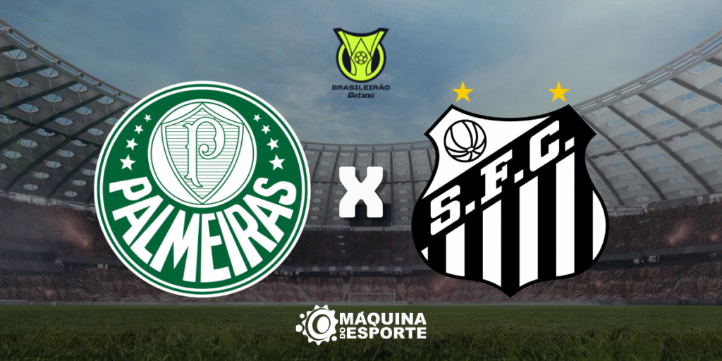 Palmeiras x Santos: Onde assistir ao clássico paulista da 32ª rodada do Brasileirão