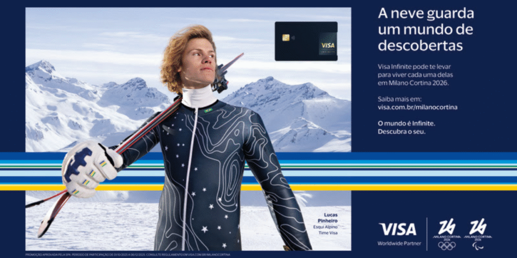 Visa mira Jogos Olímpicos de Inverno para reforçar posicionamento com público de alta renda