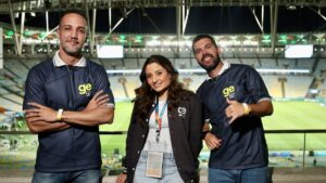 Jorge Iggor, Luana Maluf e Bruno Formiga, da GeTV - João Cotta/Globo