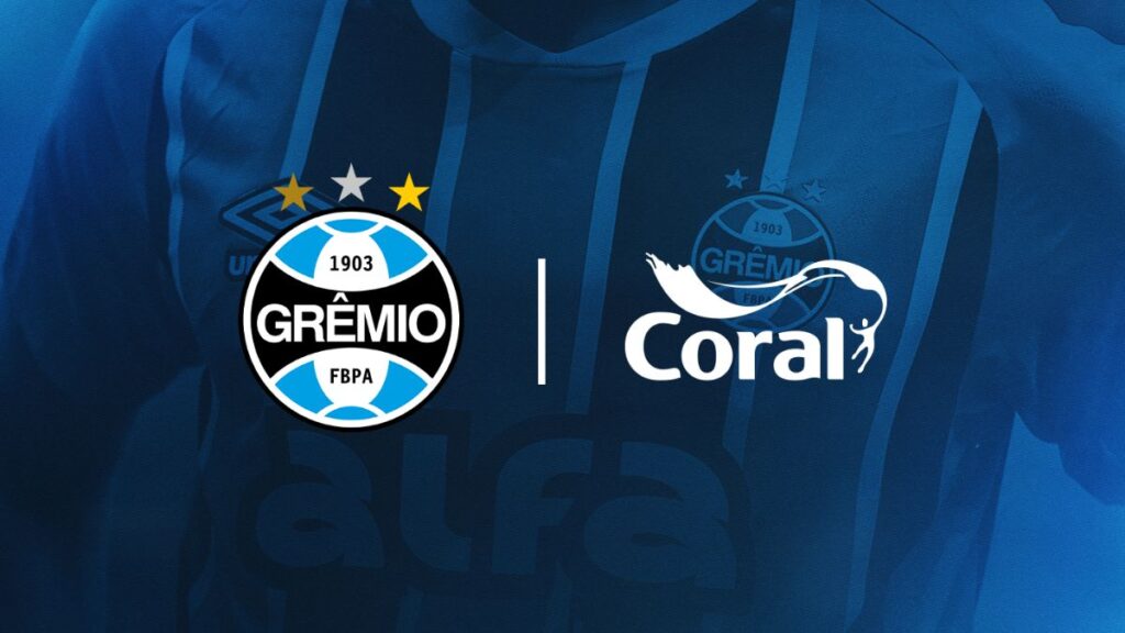 Tintas Coral assume escudeto da camisa do Grêmio até o fim do Brasileirão