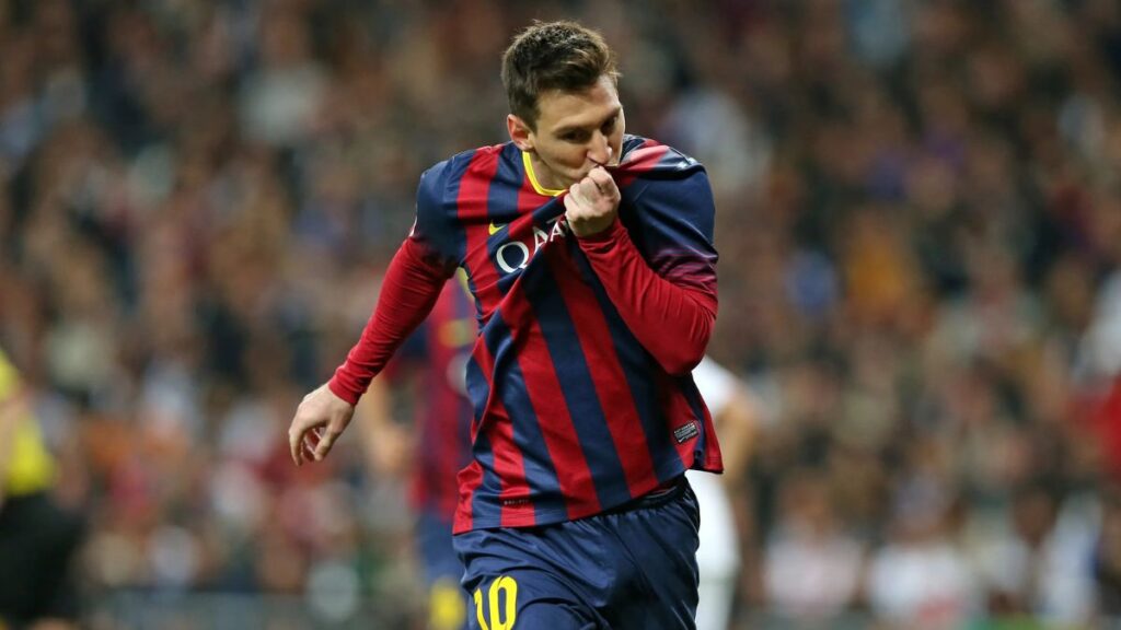 Messi comemora gol pelo Barcelona - Miguel Ruiz / Barcelona