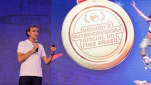 Emanuel Rego, diretor-geral do COB, durante anúncio do patrocínio da Wizard by Pearson - Christian Rizzi / COB