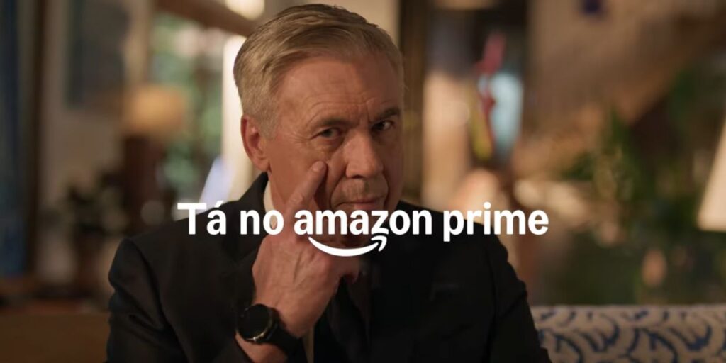Carlo Ancelotti vira garoto-propaganda do Prime Video em campanha de transmissões da Copa do Brasil
