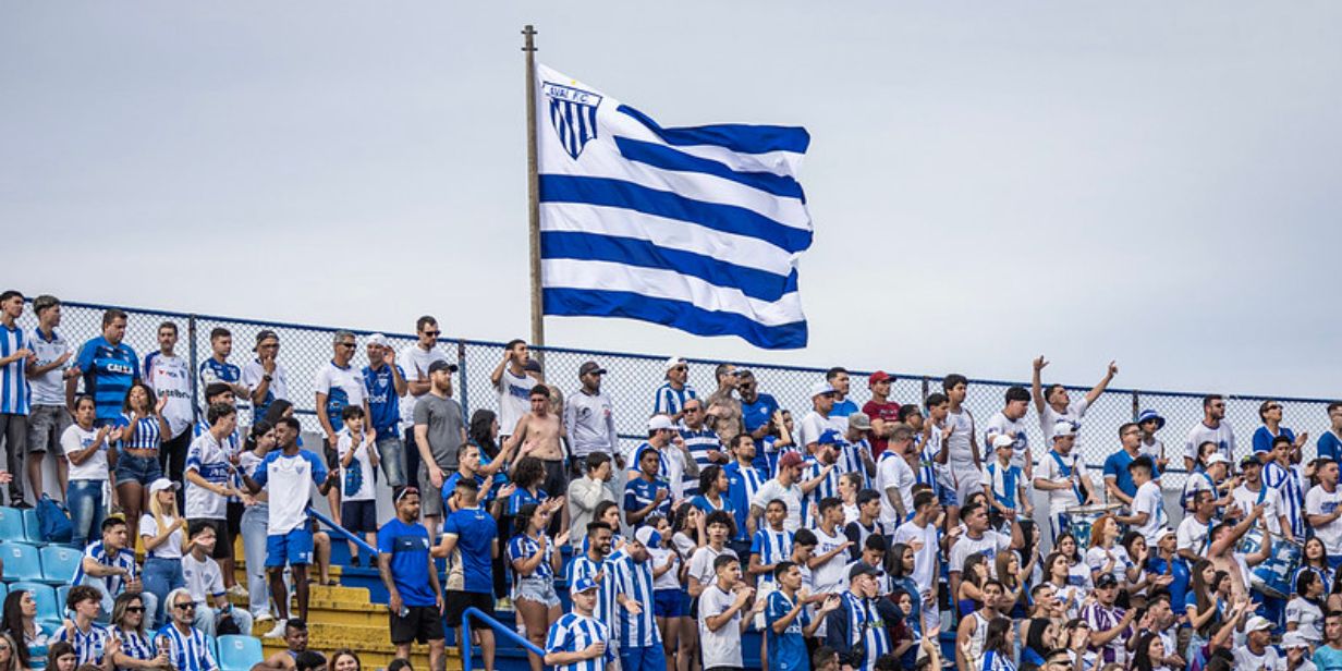 Torcida do Avaí, no estádio da Ressacada, em Florianópolis, durante jogo contra o Remo, pela Série B - Fabiano Rateke/Avaí