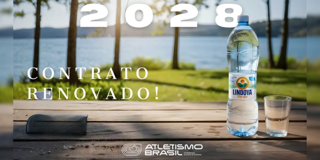 Lindoya Verão e CBAt renovam acordo até 2028 com foco em hidratação e sustentabilidade