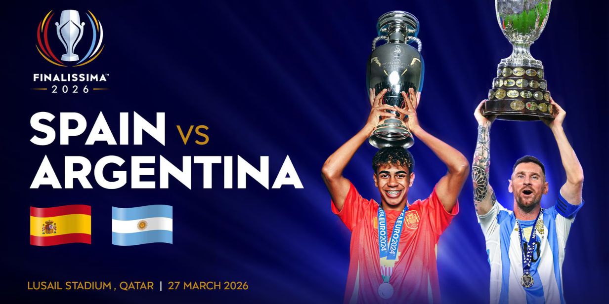 Finalíssima entre Argentina e Espanha será disputada em março - Divulgação