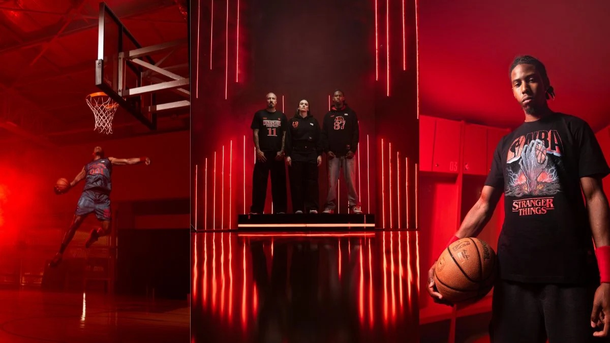 NBA e Netflix lançaram uma colaboração inspirada na série 'Stranger Things' - Divulgação
