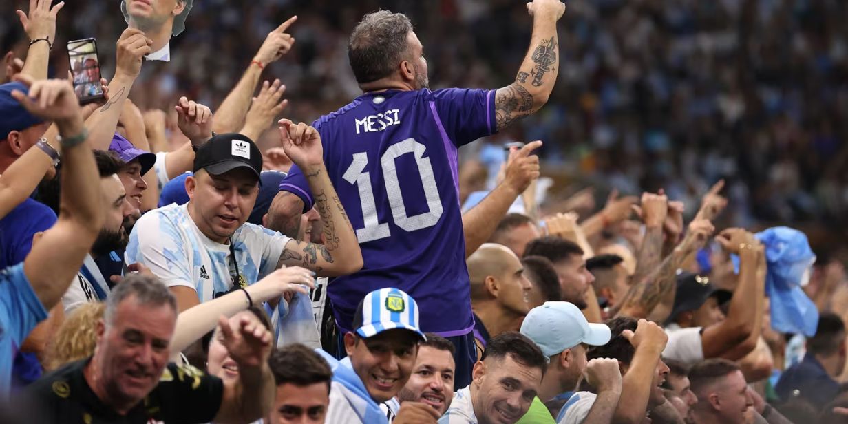 Torcedores argentinos durante a Copa do Mundo do Catar 2022 - Fifa/Divulgação
