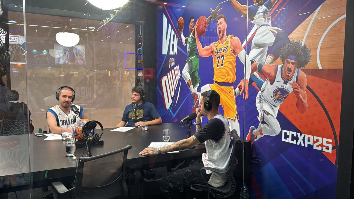 NBA montou estúdio para gravação de podcast durante a a CCXP - Divulgação