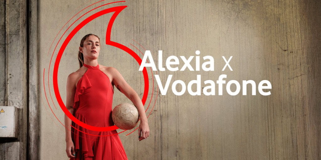 Vodafone lança campanha com Alexia Putellas e reforça a imagem no futebol feminino