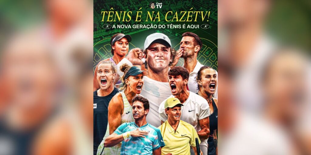 CazéTV lança hub de conteúdo focado em tênis e cobertura da Copa Davis