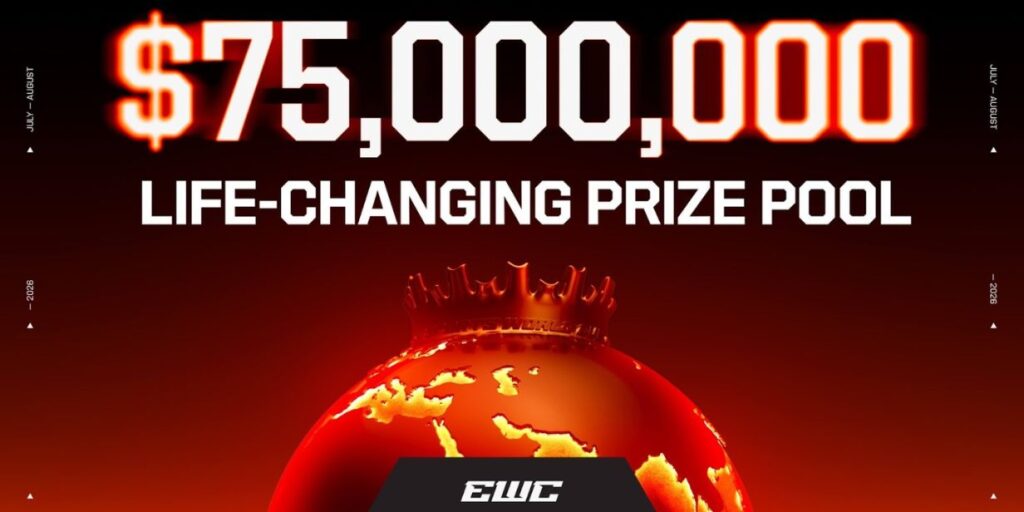 Esports World Cup 2026 anuncia lista de jogos e US$ 75 milhões em premiações