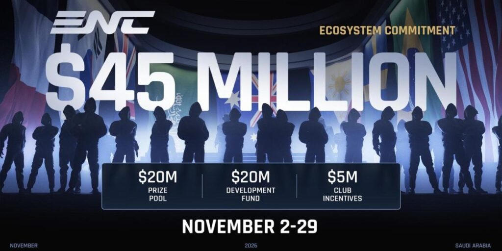 Esports Nations Cup define datas para primeira edição que distribuirá US$ 45 milhões