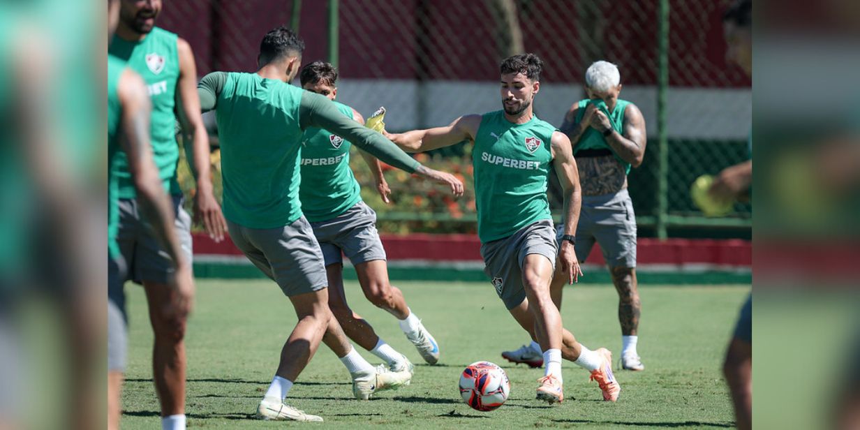 Jogadores do Fluminense treinam para a estreia no Caricão - Marcelo Gonçalves / Fluminense