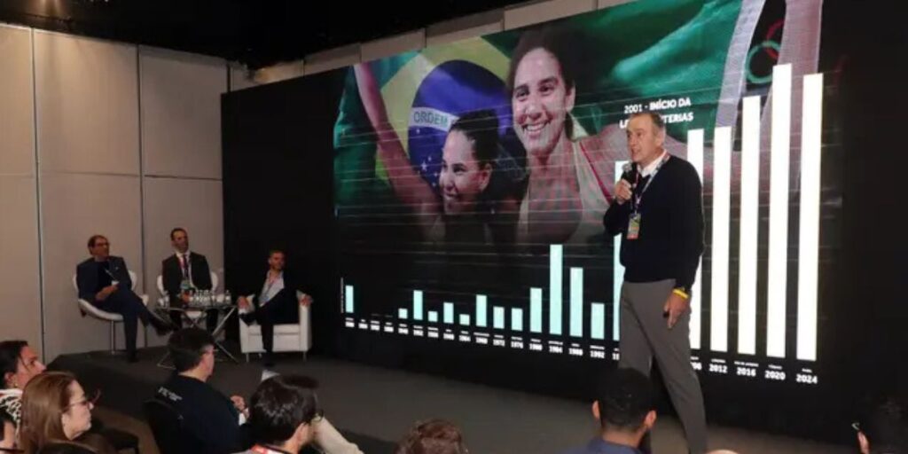 Marcelo Vido, diretor de operações do COB, durante palestra na COB Expo - Gaspar Nóbrega/COB