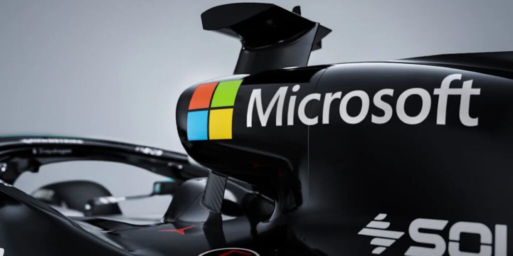Mercedes e Microsoft fecham parceria de IA e tecnologia de nuvem na Fórmula 1