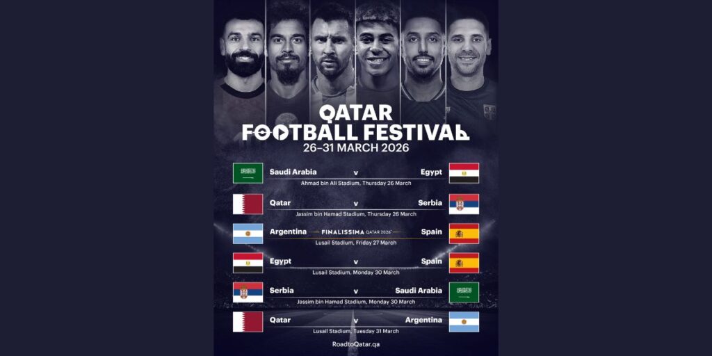 Catar aproveita Finalíssima entre Argentina e Espanha para promover festival com amistosos