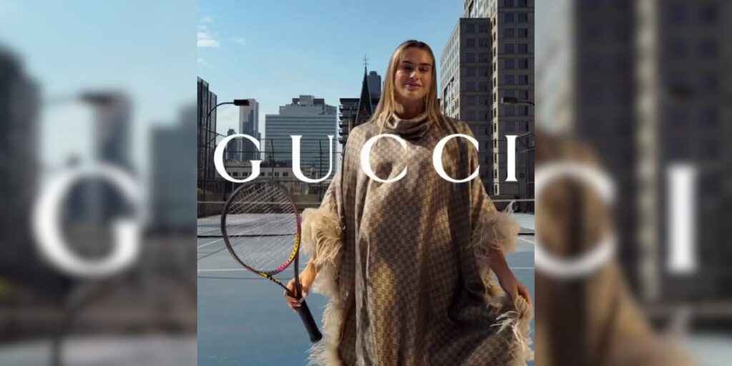Após Emirates, Aryna Sabalenka se torna embaixadora da Gucci durante o Australian Open