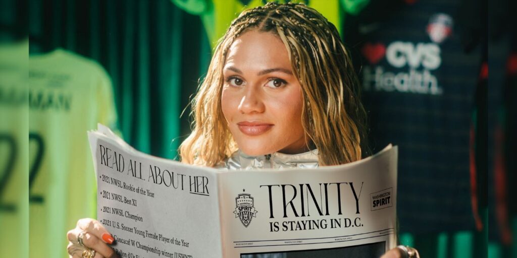 Washington Spirit ativa nova regra e torna Trinity Rodman jogadora mais bem paga do futebol feminino