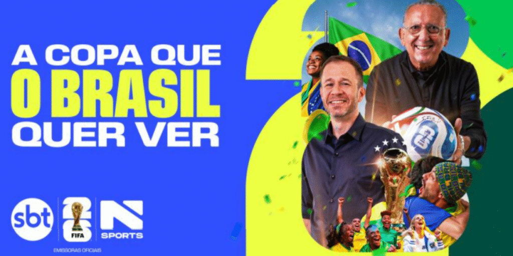 SBT e N Sports fecham patrocínio com 6 marcas para a Copa do Mundo de 2026