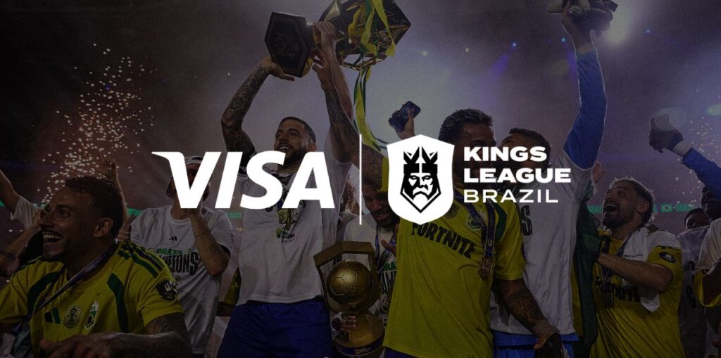 Visa fecha patrocínio à Kings League Brasil e fará ativação na janela de transferência de jogadores