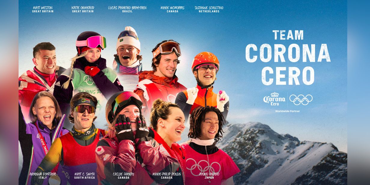 Em parceria com Globo, marca lançou “Do Mar Pra Neve”, série de reportagens com Filipe Toledo, Chloé Calmon e Lucas Chumbo trocando as ondas por Alpes - Divulgação