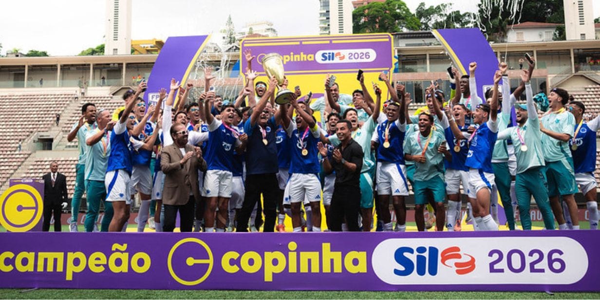 Cruzeiro comemora o título da Copa São Paulo de Futebol Júnior 2026 - Marco Galvão / Cruzeiro