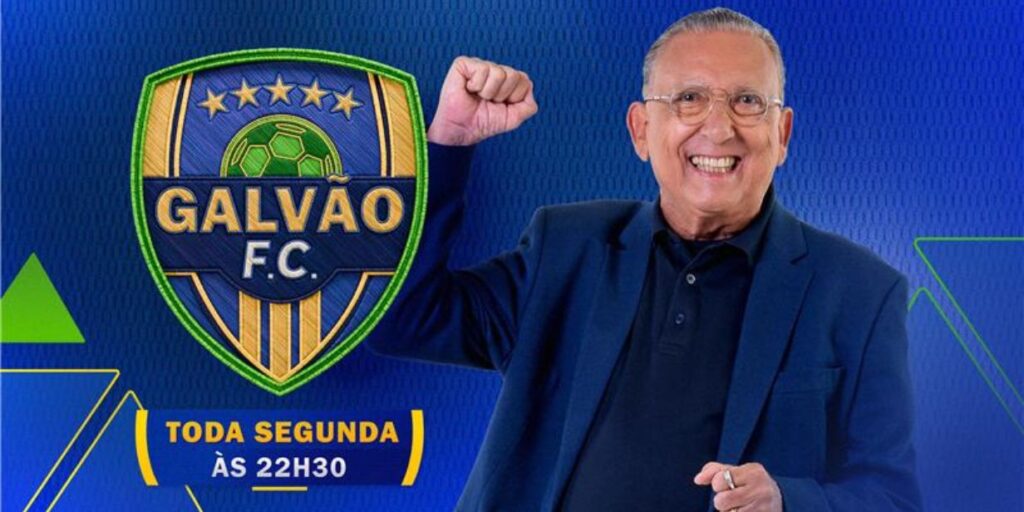 Galvão Bueno comandará Galvão FC, novo programa de esporte do SBT