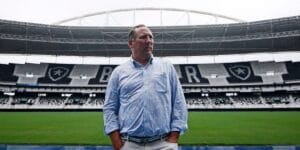 John Textor no estádio Nilton Santos, do Botafogo - Vitor Silva/Botafogo