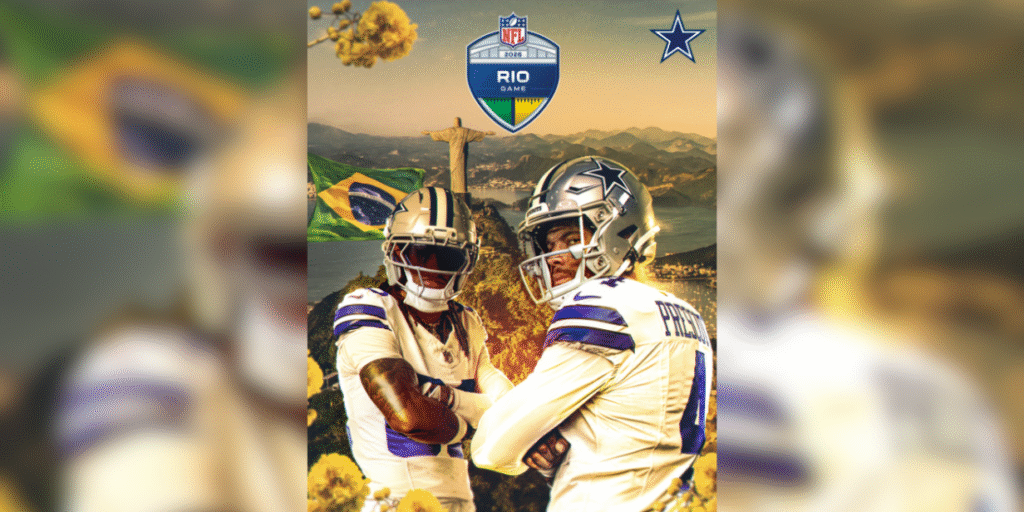 Dallas Cowboys será o time mandante do primeiro jogo da NFL no Maracanã