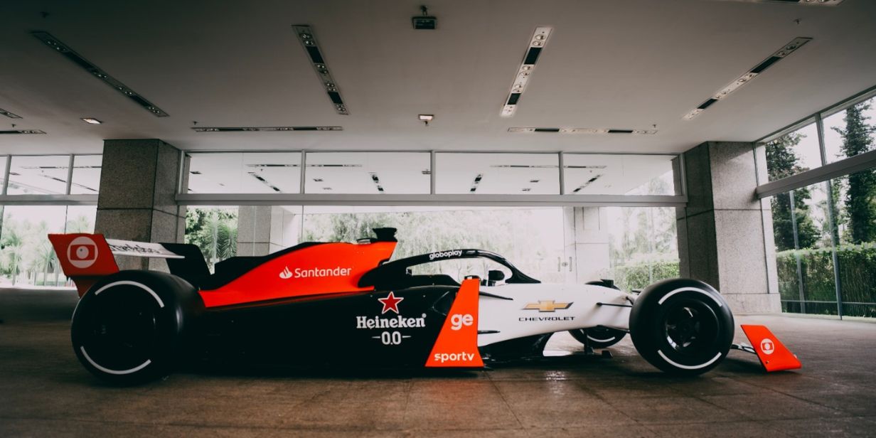 Réplica de carro da F1 que será exposta pela Globo - Divulgação