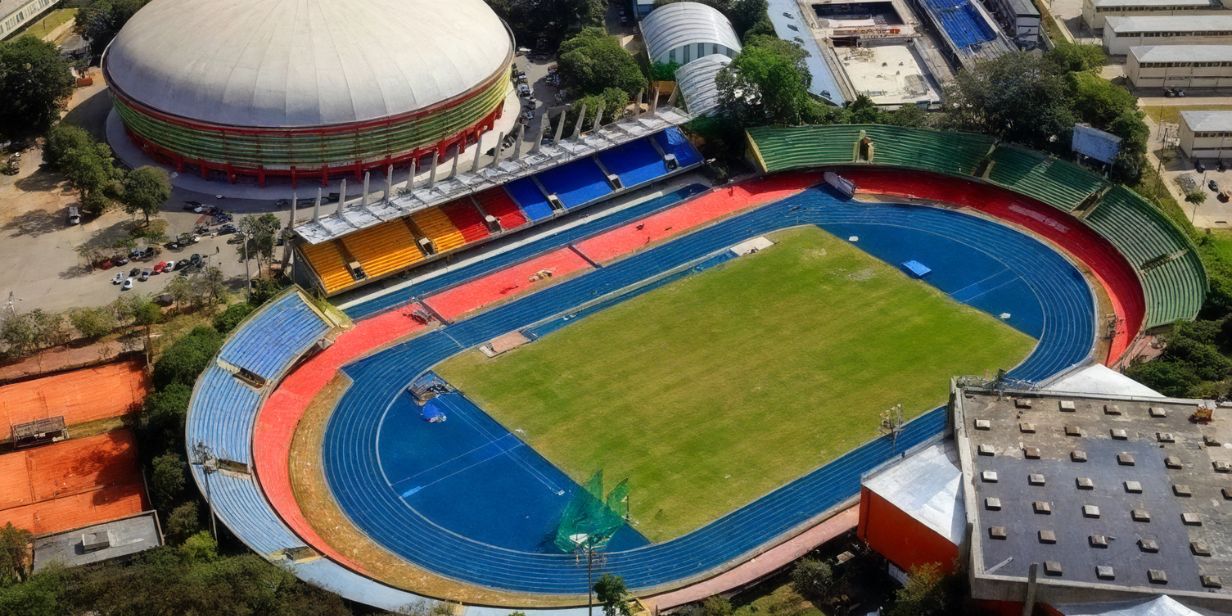 Vista aérea do Constâncio Vaz Guimarães, conhecido como Complexo do Ibirapuera - Divulgação