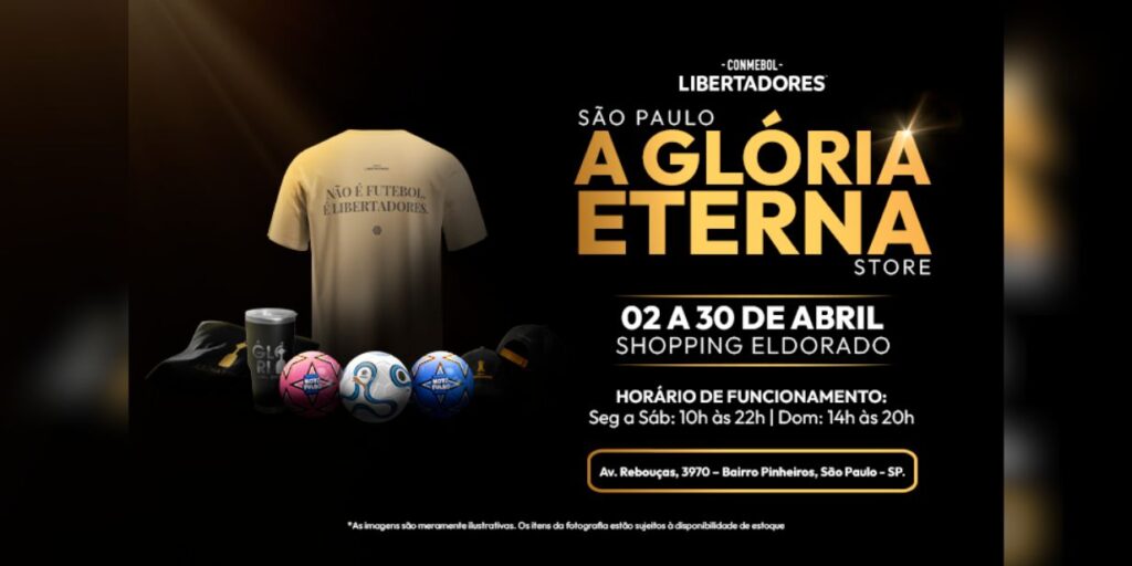 Conmebol inaugura primeira loja temática da Libertadores em São Paulo
