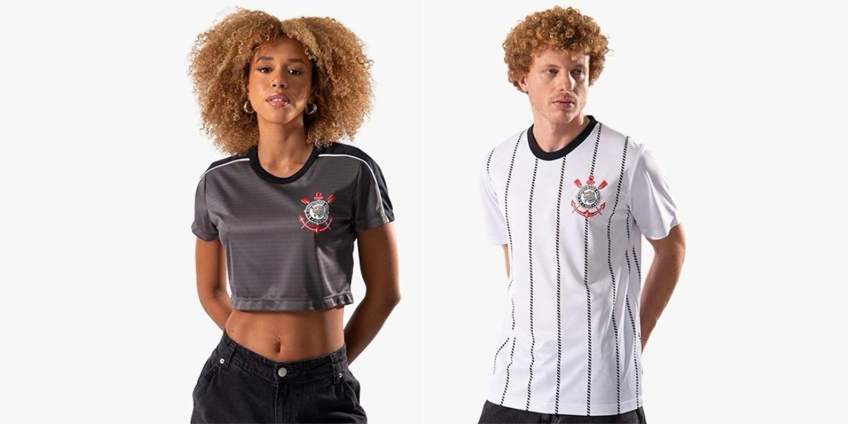 Coleção do Corinthians terá lançamento em breve da Braziline - Divulgação