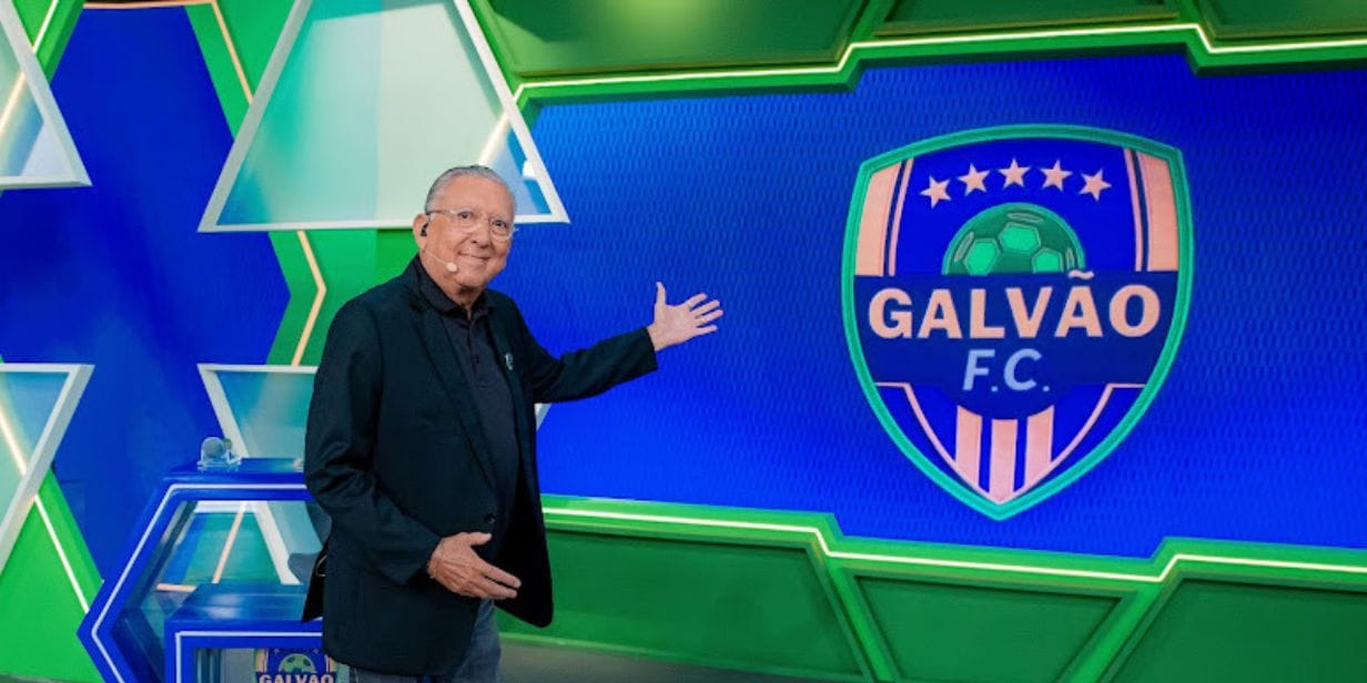 Galvão Bueno comanda o Galvão FC nas noites de segunda-feira no SBT - Lourival Ribeiro/SBT