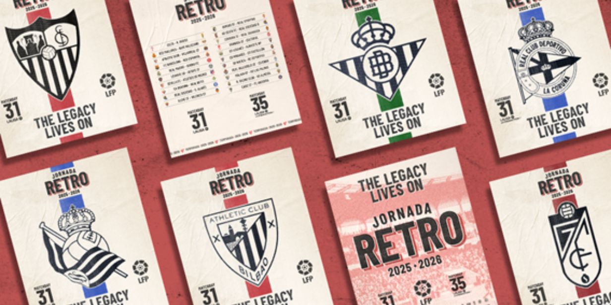 LaLiga anuncia ação com uniformes retrô na 1ª e 2ª divisões da Espanha - Divulgação