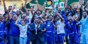 Nacional comemora o título do 2º turno do Campeonato Amazonense - Mateus Moreira/FAF