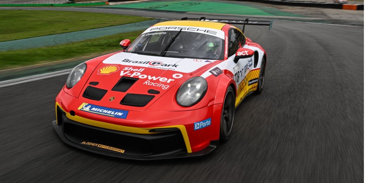 Shell é patrocinadora do piloto Matheus Comparatto, da Porsche Cup - Divulgação